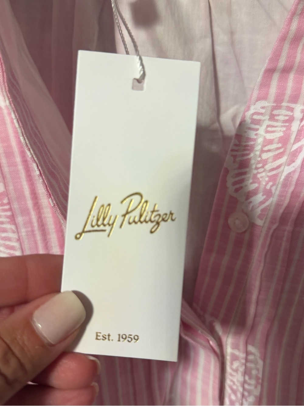 Lilly Pulitzer Women’s Pink Sleeveless Tiered Dress - Picture 4 of 5